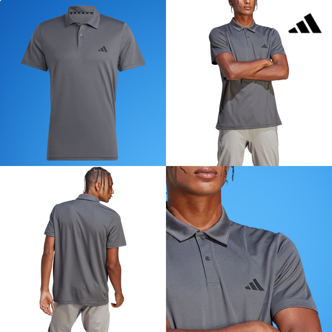Set of 4 adidas Tr-Es Base Short Sleeve Polo