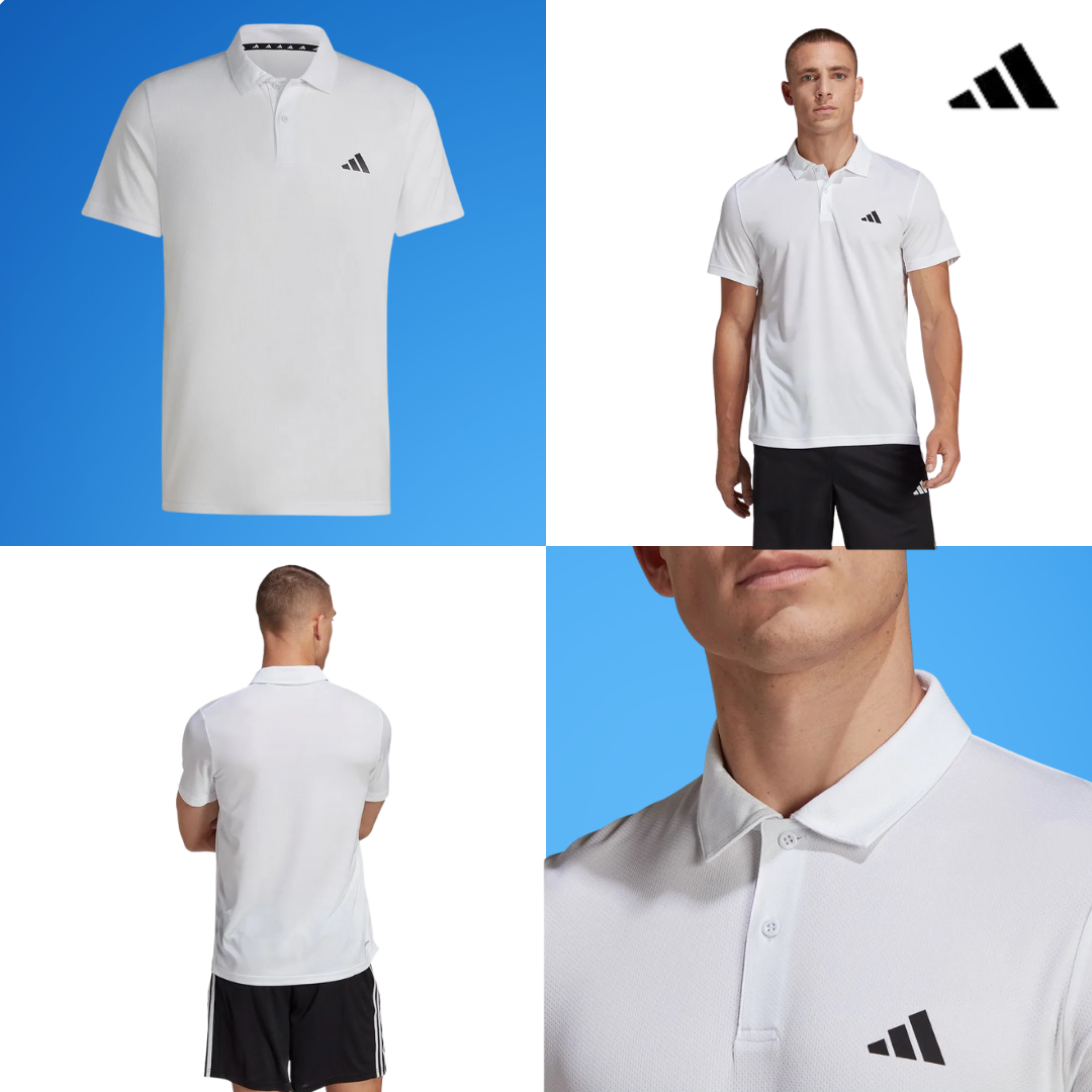 Set of 4 adidas Tr-Es Base Short Sleeve Polo
